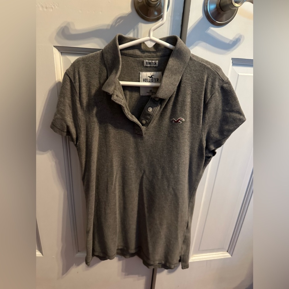 Hollister Gray Polo